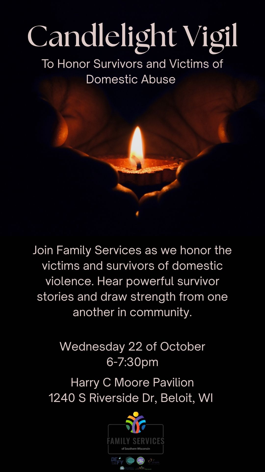 Candlelight Vigil Honor Domestic Assault Victims and Survivors